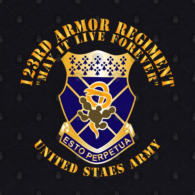 123rd Armor Regiment - US Army - COA - May It Live FOrever X 300 by twix123844